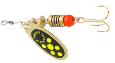 Блесна Mepps BLACK FURY 1 Gold/Chartreuse (в блистере)