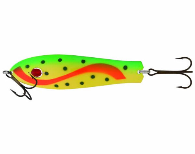 Блесна Kuusamo Professor 2 90/18 (бусинка) цвет BL/FR/GR/FYe-C - изображение 1 