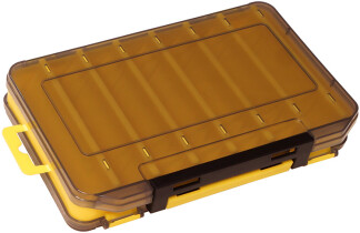 Коробка Kosadaka TB-S31D для воблеров, двусторонняя (200х135х35мм) Yellow