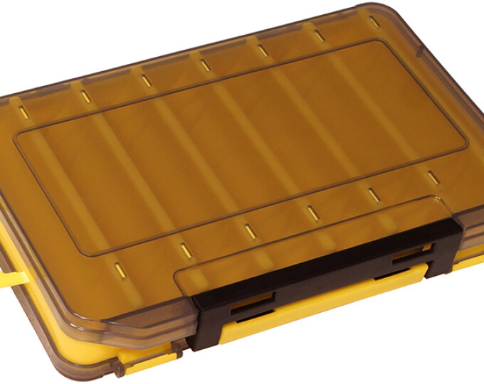 Коробка Kosadaka TB-S31D для воблеров, двусторонняя (200х135х35мм) Yellow - изображение 1 