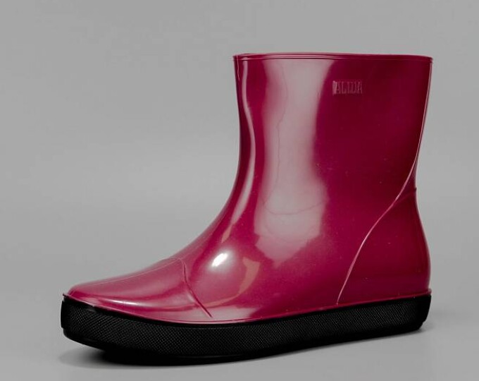 Полусапожки Nordman «Alida» (ПВХ, бордовые с черной подошвой) - изображение 3