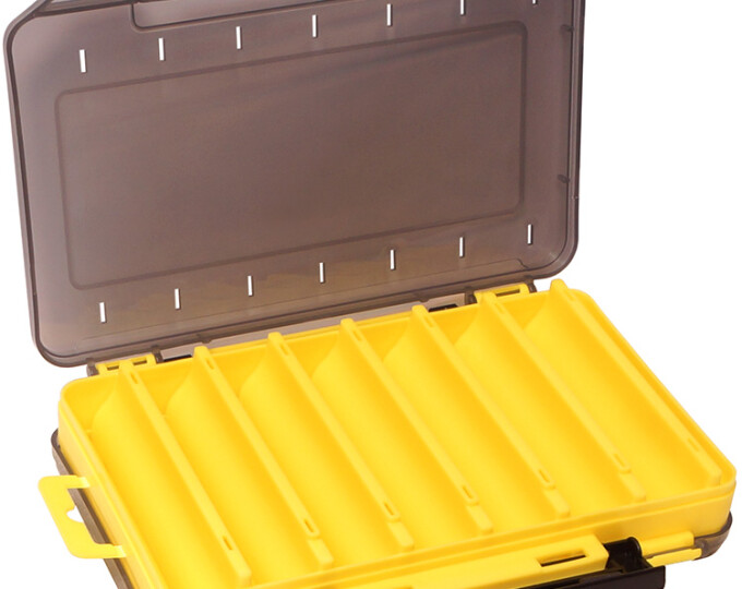 Коробка Kosadaka TB-S31D для воблеров, двусторонняя (200х135х35мм) Yellow - изображение 2