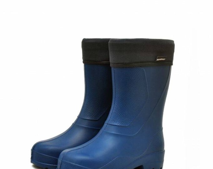 Nordman Light сапоги женские из ЭВА, утепленные с манжетой из вельвета, синие, 37 - изображение 1 