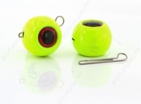 Груз крашеный ШАР (Чебурашка разборная)  7гр. цвет 02 (желтый)