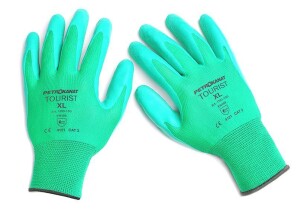 Перчатки «TOURIST» арт.1103, латекс. покрытие, зелен. р.XXL