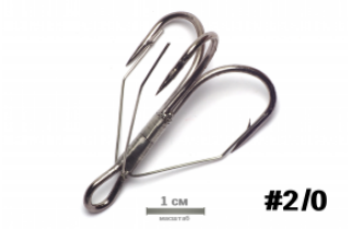 Крючок German Weedless Treble №2/0 (10)