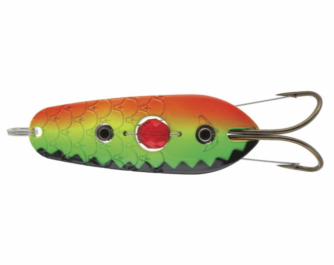 Блесна Kuusamo Rasanen 60/15 (бусинка, незацепляйка) цвет BL/GR/FYe/FR-S - изображение 1