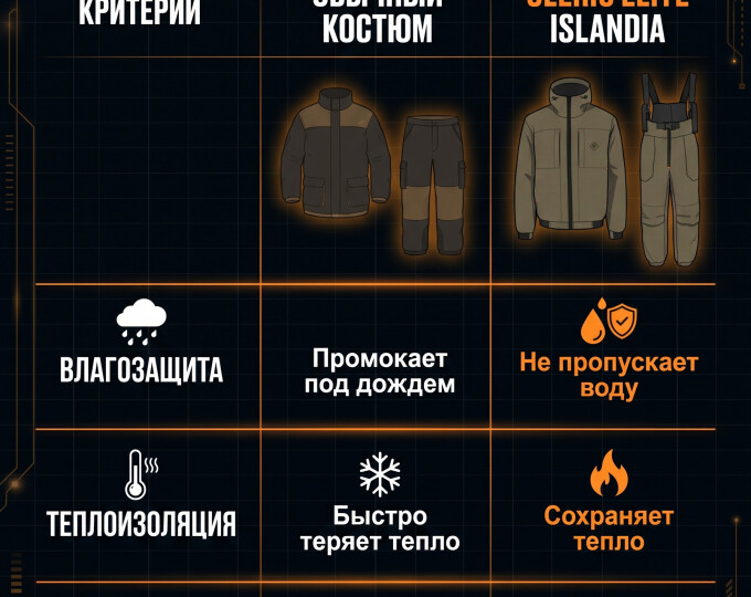 Костюм демисезонный IFRIT «Cleric Elite» (ткань Исландия, цвет Хаки) р.56-58 (рост 170-176) - изображение 2
