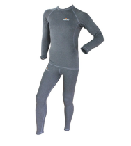 Комплект термобелья Woodline «Soft Thermo» (графит) р.S (ионы серебра)