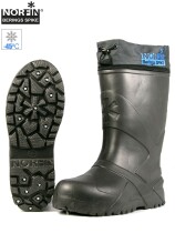 Сапоги зимние Norfin BERINGS SPIKE (с манжетами и шипами, цвет антрацит, -45C, EVA) р.40-41