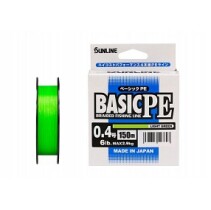 Плетеный шнур Sunline BASIC PEx4 Light Green 150m #0.4/6lb (0.108mm)