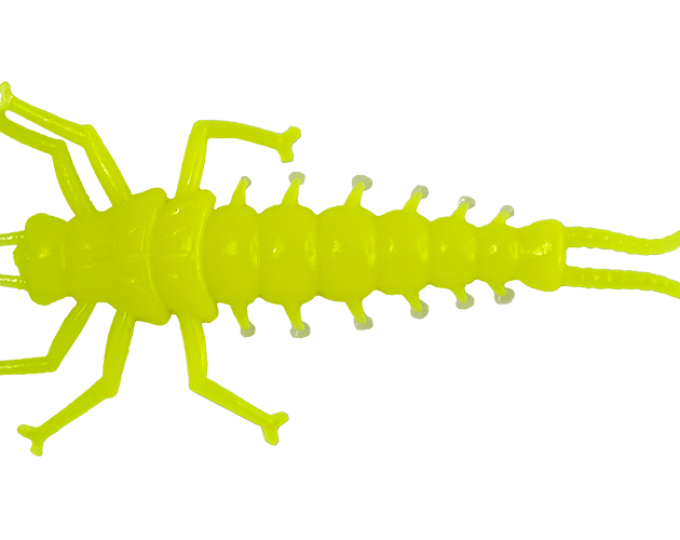 Мягкая приманка LureMax STONE FLY 2,5″/6,5см, 001-Chartreuse (10шт) - изображение 1 