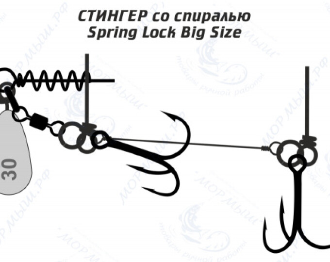 Оснастка стингер со спиралью Spring Lock Big Size (S) - изображение 2