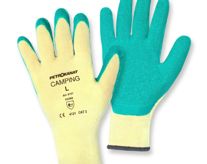 Перчатки «Кемпинг» арт.6101, латекс. покрытие, зелен. р.XXL - изображение 1 