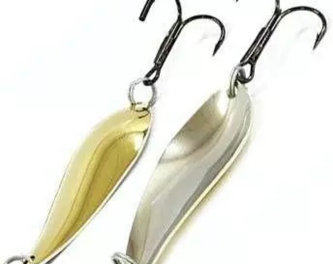 Блесна Колебалка Питер Атом 12гр. (2-х цветная) Латунь/Никель - изображение 1 