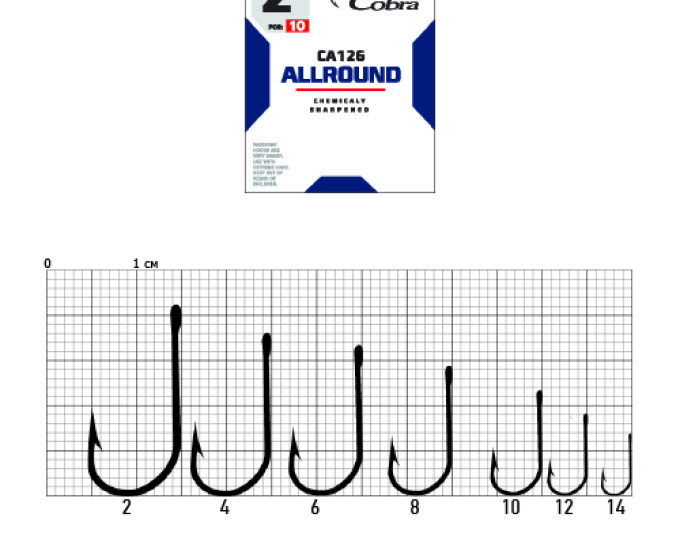 Крючки Cobra Allround VIKING (CA126) №04 (10шт.) - изображение 1 