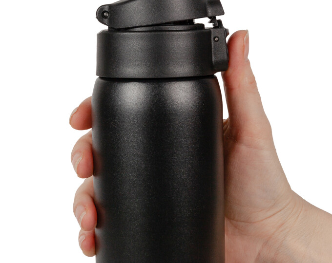 Термокружка Relaxika 701 (0,48л) черная - изображение 8