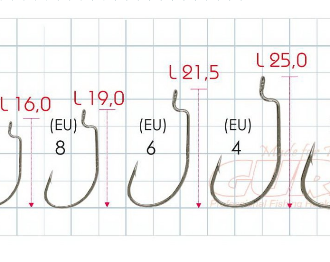 Крючки Gurza Worm 101LE BN №2/0 (4шт.) - изображение 1 