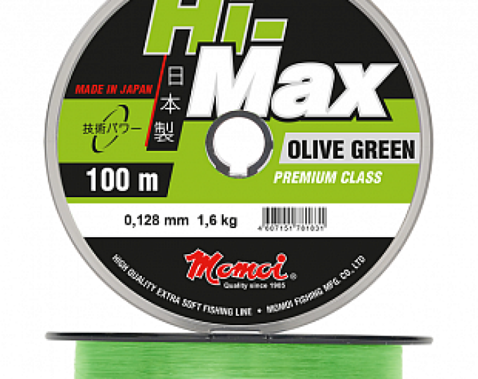 Леска Momoi Hi-Max Olive Green 0,35мм 100м (13кг) - изображение 1 