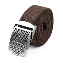 Ремень «Следопыт-ОТВЕРСТИЯ», 1400*36мм, текстиль, тёмно-коричневый