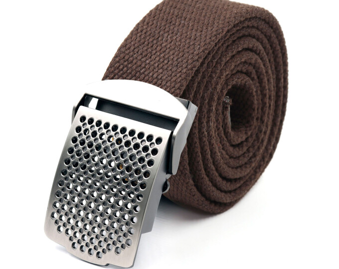 Ремень «Следопыт-ОТВЕРСТИЯ», 1400*36мм, текстиль, тёмно-коричневый - изображение 1 