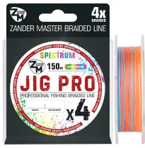 Леска плетеная Zander Master JIG PRO x4 Multicolor 0.10mm 150m