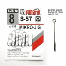Крючок Fanatik Mikro Jig (S-57) №08 (7шт.)