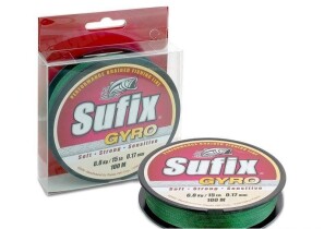 Леска плетеная Sufix Gyro Braid Green 135м 0,12мм (6,5кг)