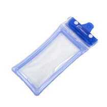 Чехол СЛЕДОПЫТ водонепроницаемый, для смартфонов (6.5) и документов с нашейным шнуром, голубой