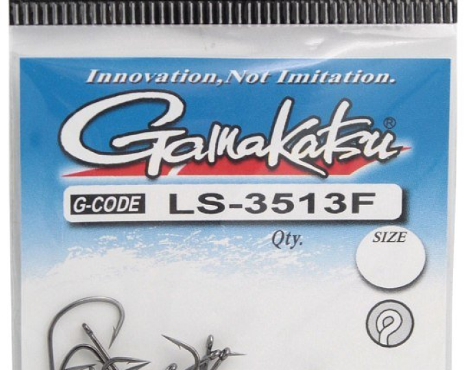 Крючок Gamakatsu Hook LS-3513F (Black) №08 - изображение 1 