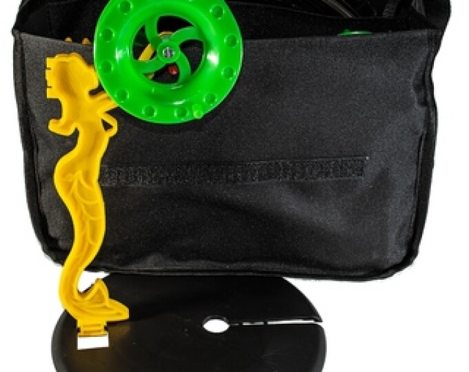 Комплект оснащённых жерлиц Лиман «Русалка» (блин 200мм, катушка 90мм) в сумке (5шт.) - изображение 1 