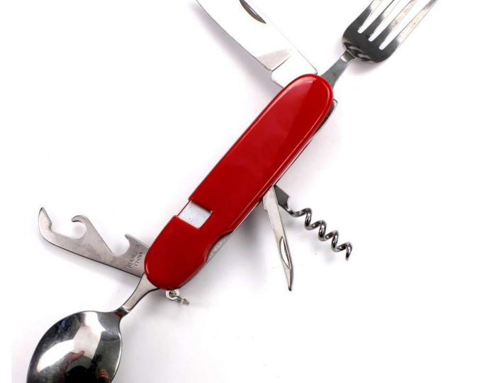 Нож, вилка, ложка (красная) - изображение 1 