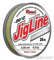 Шнур плетеный JigLine Winter 25м 0,12мм (9,0кг) (хаки)