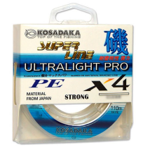 Леска плетеная Kosadaka Super Line PE X4 Ultralight PRO Pink 110м 0,04мм (2,7кг)
