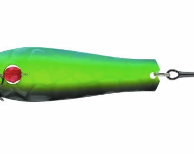 Блесна Kuusamo Professor 2 90/13 (бусинка) цвет Gre/FYe/BLU-S - изображение 1 