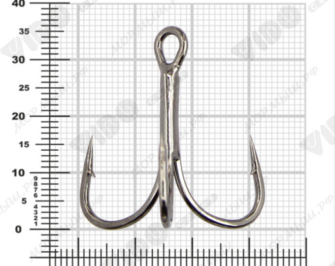 Крючок Treble Hooks (VD-093-BN) № 2/0 - изображение 3