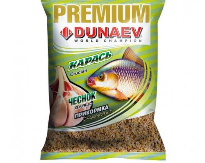 Прикормка DUNAEV PREMIUM (1кг) КАРАСЬ ЧЕСНОК - изображение 1 