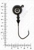 Джиг крашеный ШАР 22гр. (крючок VD-079 №3/0) (3шт.) цвет 04 (черный) - изображение 2