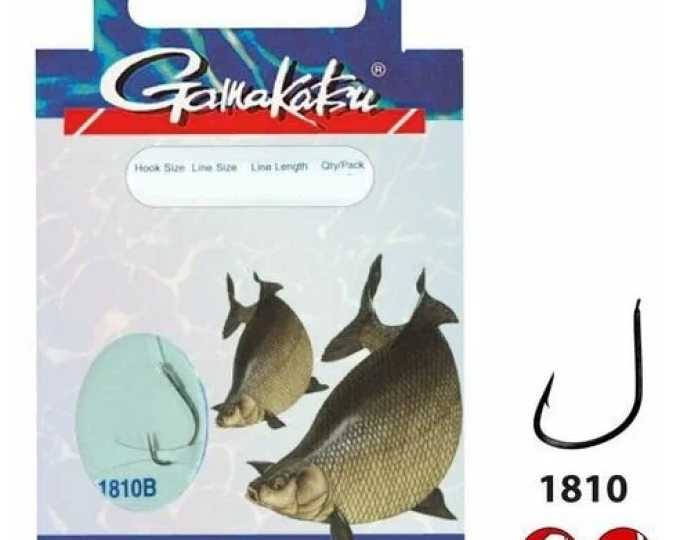 Крючок Gamakatsu с поводком Hook BKS-1810B Bream Feeder №12 (75см, 0,14) - изображение 1