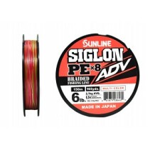 Плетеный шнур Sunline SIGLON ADV x8 Multi Color 150m #0.6/8lb (0.132mm)