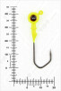 Джиг крашеный ШАР  4гр. (крючок VD-079 №1/0) (3шт.) цвет 02 (желтый) - изображение 3