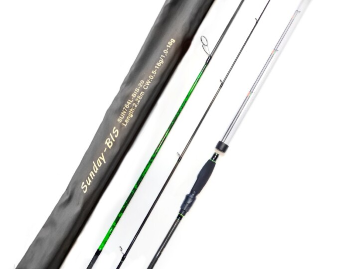 Спиннинг «Сезон Рыбалки» SUNDAY-BIS 2,28м (2 хлыста: цельный 0,5-18гр., полый 1-18гр.) - изображение 1 