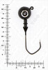 Джиг крашеный ШАР 18гр. (крючок VD-079 №3/0) (3шт.) цвет 04 (черный) - изображение 2