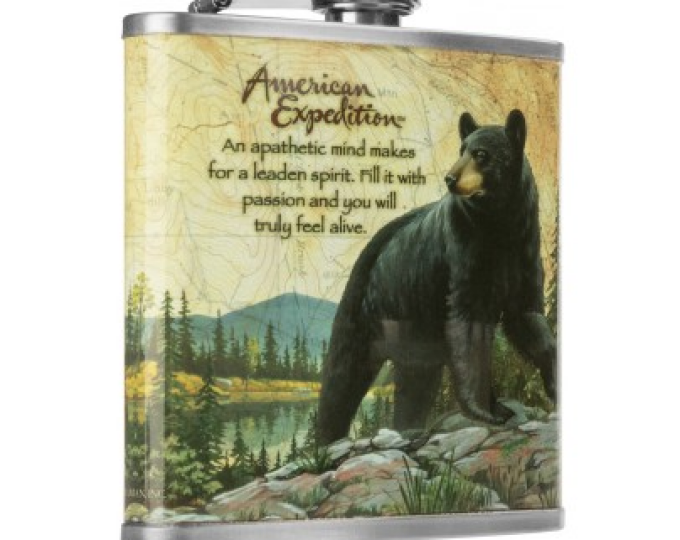 Фляжка Медведь 210мл. Hip Flask - изображение 1 