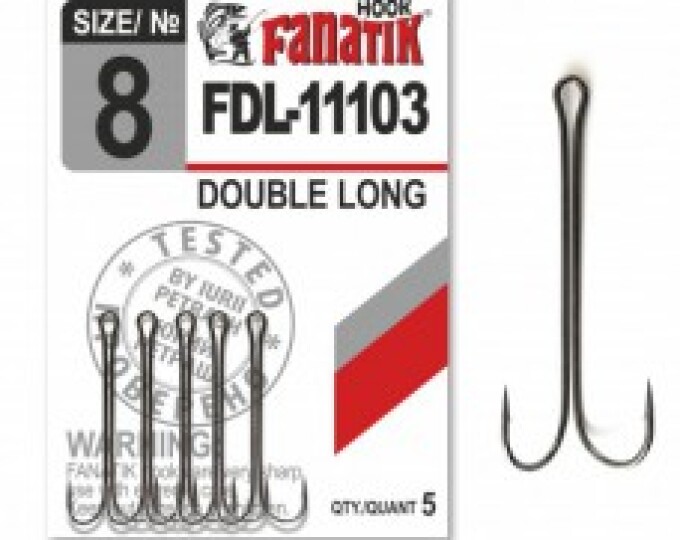 Крючок Fanatik Double Hook Long (FDL-11103) №08 (5шт.) - изображение 1 