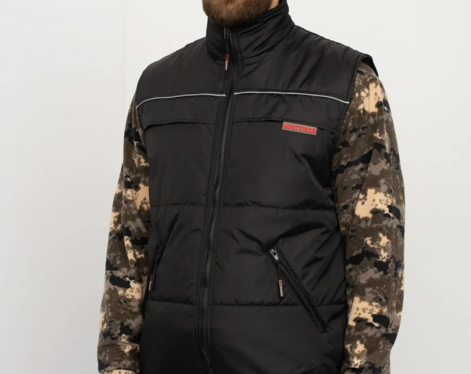 Жилет «Беркут» (ткань Дюспо, цвет Черный) р.52-54 рост 182 - изображение 1 