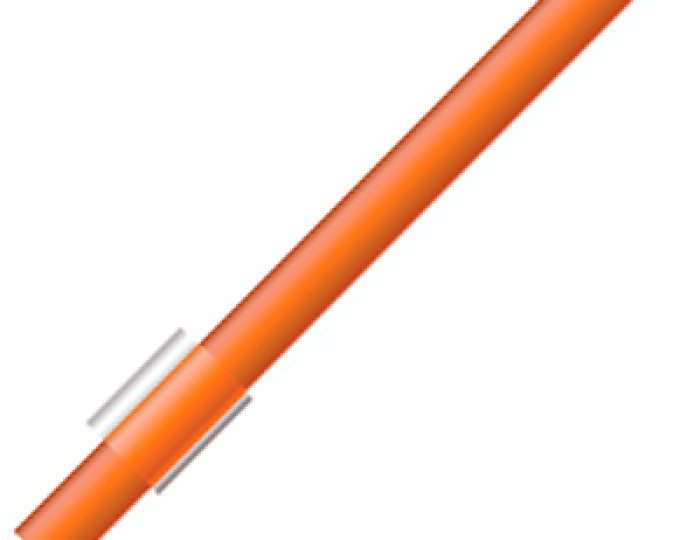 Сторожок силиконовый ECOPRO флуор.-оранжевый 5мм 7,5см - изображение 1 