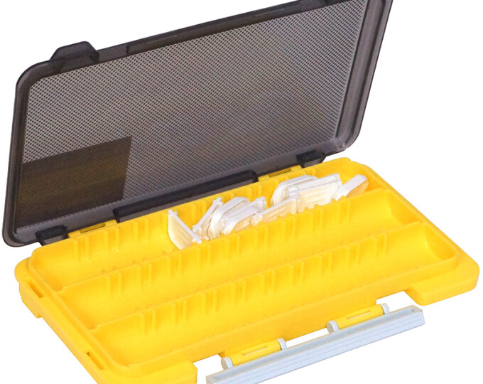 Коробка Kosadaka TB-S63A продольные секции + доп. вставки (175х105х20мм) Yellow - изображение 2