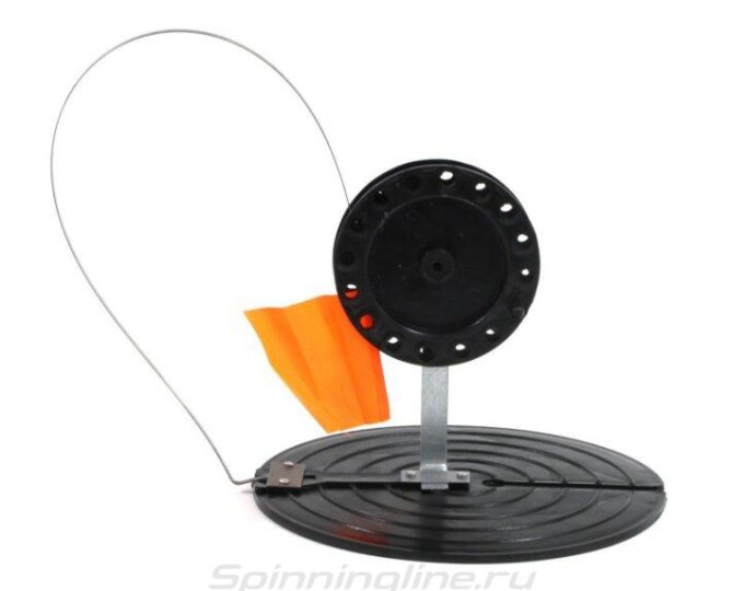 Комплект жерлиц ТРИ КИТА подставка 180мм, катушка 90мм, металлическая ножка (10шт.) - изображение 1