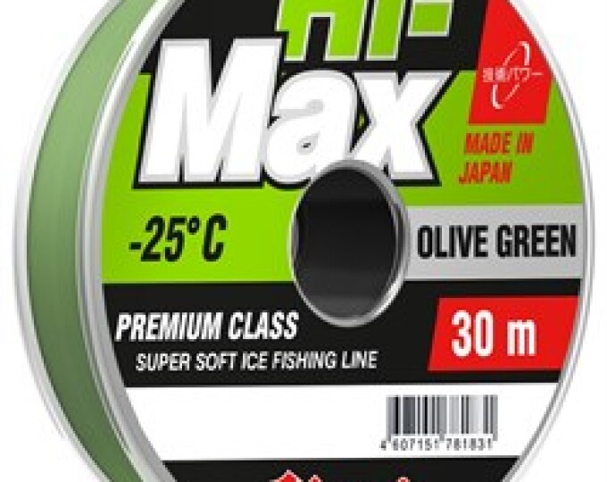 Леска Momoi Hi-Max Olive Green 0,10мм (1,2кг) 30м (зеленый) - изображение 1 